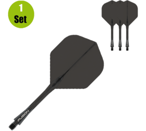 Winmau Winmau Fusion Flight en Shaft - Zwart Winmau Winmau Fusion Flight en Shaft - Zwart