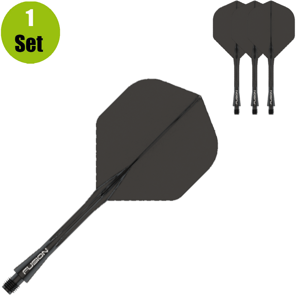 Winmau Winmau Fusion Flight en Shaft - Zwart afbeelding