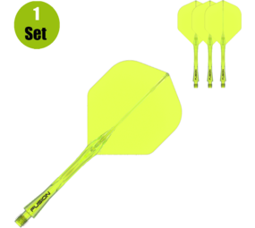Winmau Winmau Fusion Flight en Shaft - Neon Geel Winmau Winmau Fusion Flight en Shaft - Neon Geel