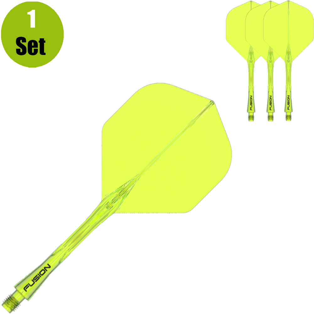 Winmau Winmau Fusion Flight en Shaft - Neon Geel afbeelding