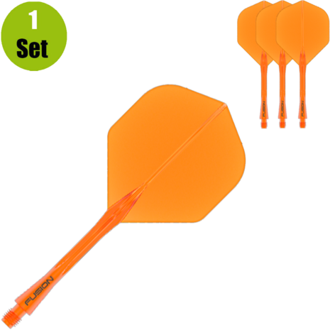 Winmau Winmau Fusion Flight en Shaft - Neon Oranje