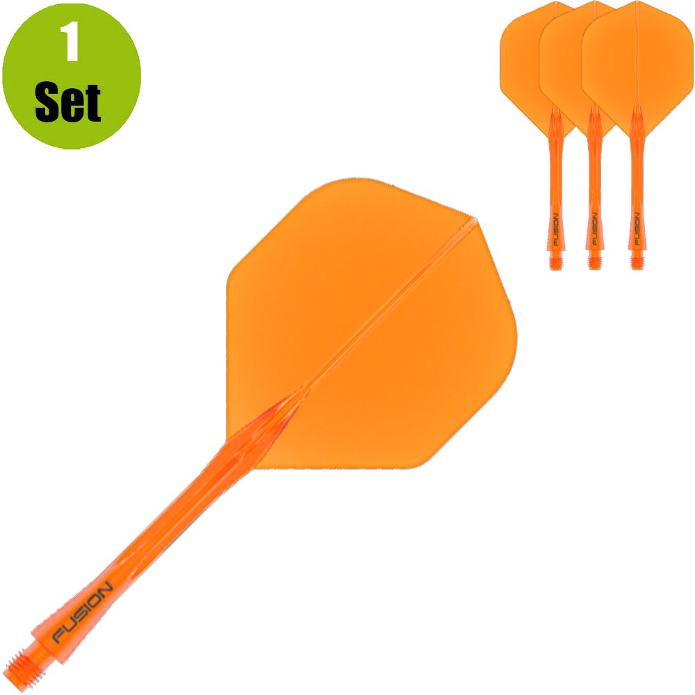 Winmau Fusion Flight en Shaft - Neon Oranje afbeelding