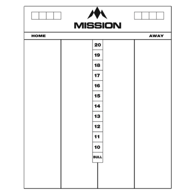 Mission Marker Scorebord Cricket 50x40 cm