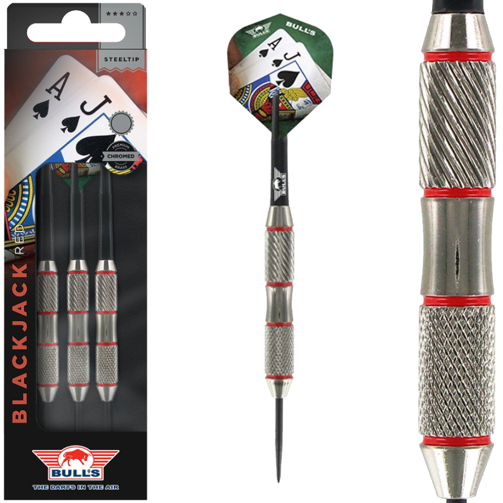 Bulls BlackJack Brass Red - Dartpijlen Bulls BlackJack Brass Red - Dartpijlen