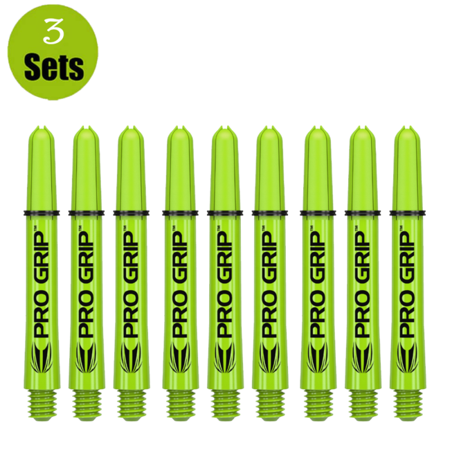 Target Pro Grip Shaft - 3 sets - Lime Groen