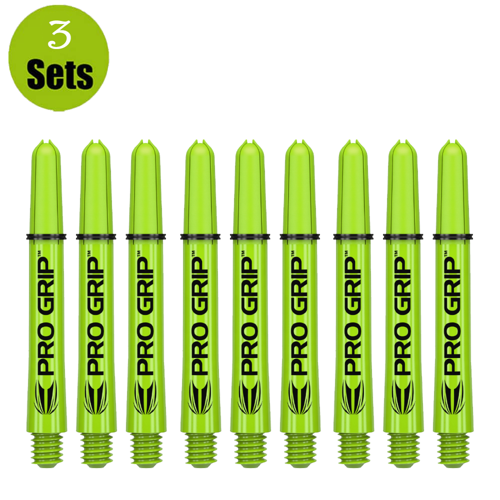 Target Target Pro Grip Shaft - 3 sets - Lime Groen afbeelding