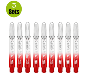 Target Target Pro Grip Vision Shaft - 3 sets - Rood Target Target Pro Grip Vision Shaft - 3 sets - Rood