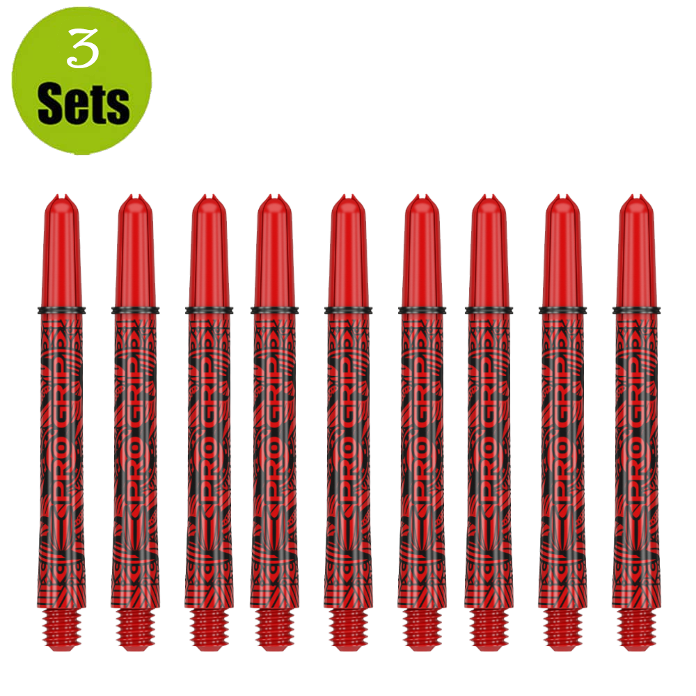 Target Target Pro Grip Ink Shaft - 3 sets - Rood afbeelding