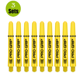 Target Target Pro Grip Shaft - 3 sets - Geel Target Target Pro Grip Shaft - 3 sets - Geel