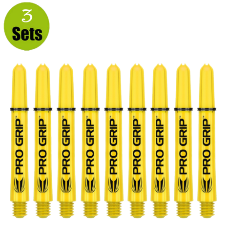 Target Target Pro Grip Shaft - 3 sets - Geel Target Target Pro Grip Shaft - 3 sets - Geel