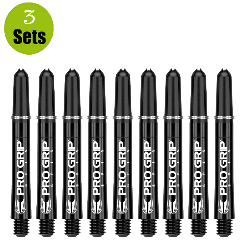 Target Target Pro Grip Spin Shaft - 3 sets - Zwart afbeelding