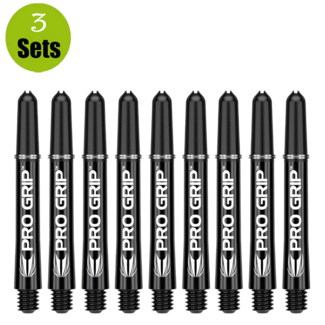 Target Target Pro Grip Shaft - 3 sets - Zwart