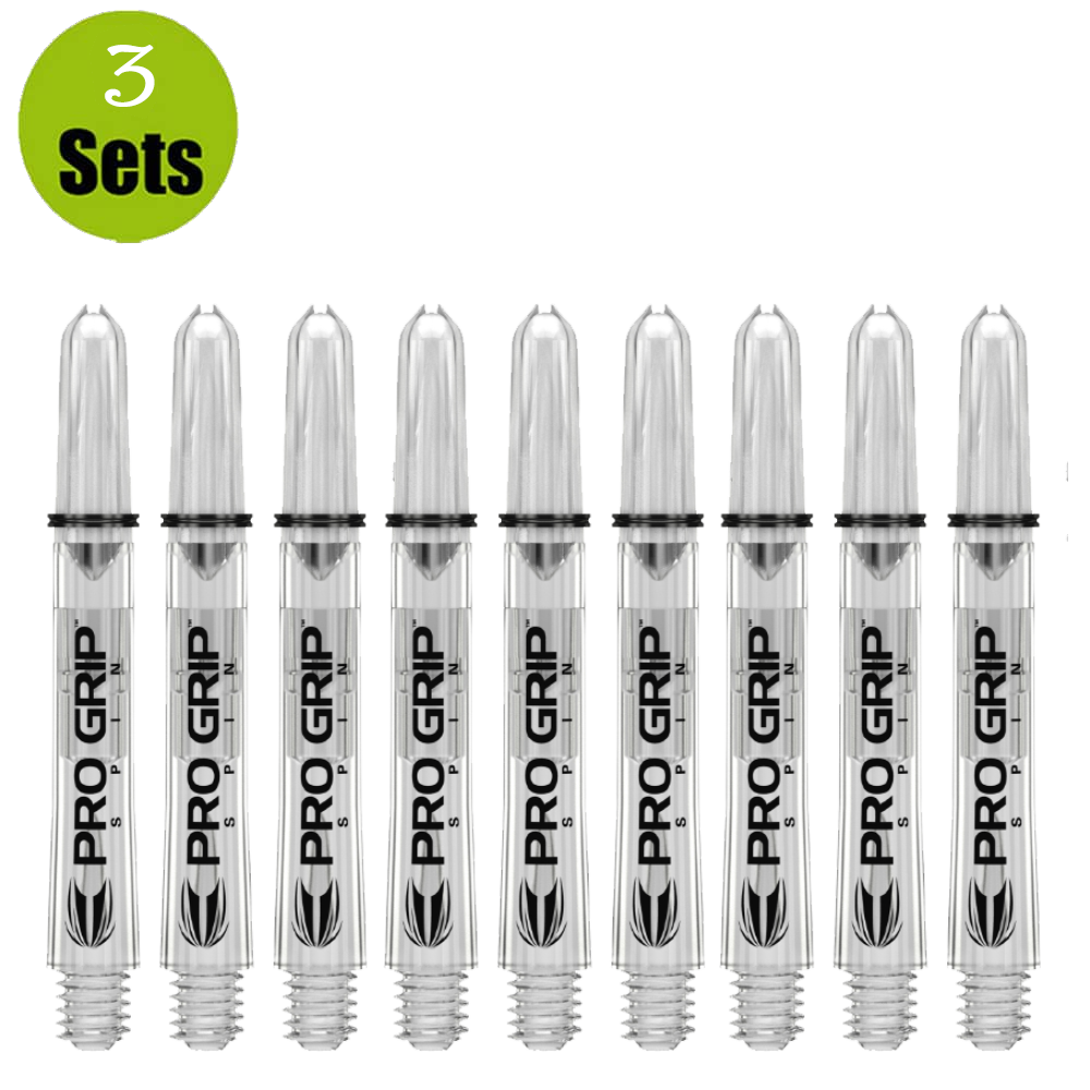 Target Target Pro Grip Spin Shaft - 3 sets - Clear