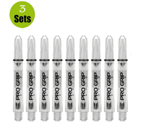 Target Target Pro Grip Spin Shaft - 3 sets - Clear