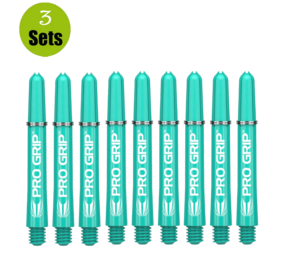 Target Target Pro Grip Shaft - 3 sets - Aqua Target Target Pro Grip Shaft - 3 sets - Aqua