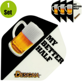 Designa My Better Half Beer Dartflight Designa My Better Half Beer Dartflight