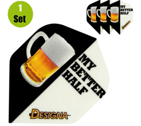 Designa My Better Half Beer Dartflight Designa My Better Half Beer Dartflight