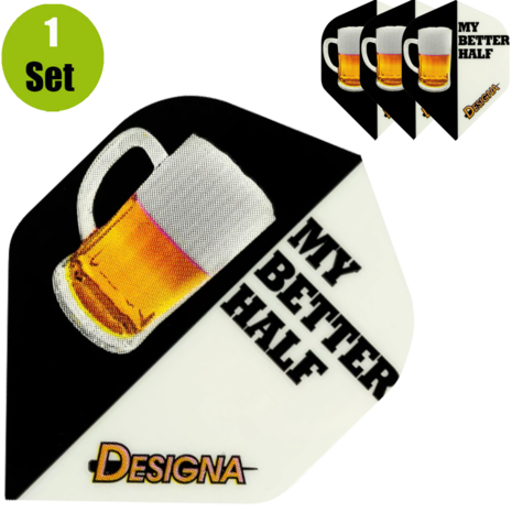 Designa My Better Half Beer Dartflight Designa My Better Half Beer Dartflight