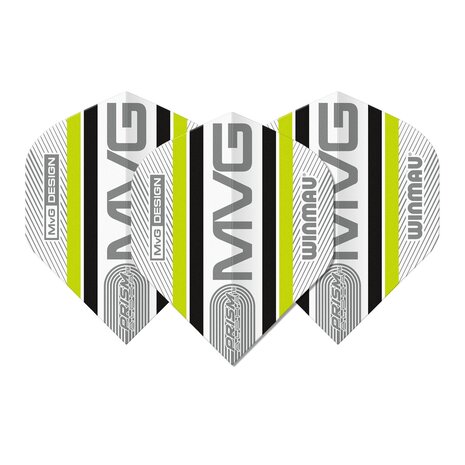 Winmau Michael van Gerwen Prism Delta Grey Green White Winmau Michael van Gerwen Prism Delta Grey Green White