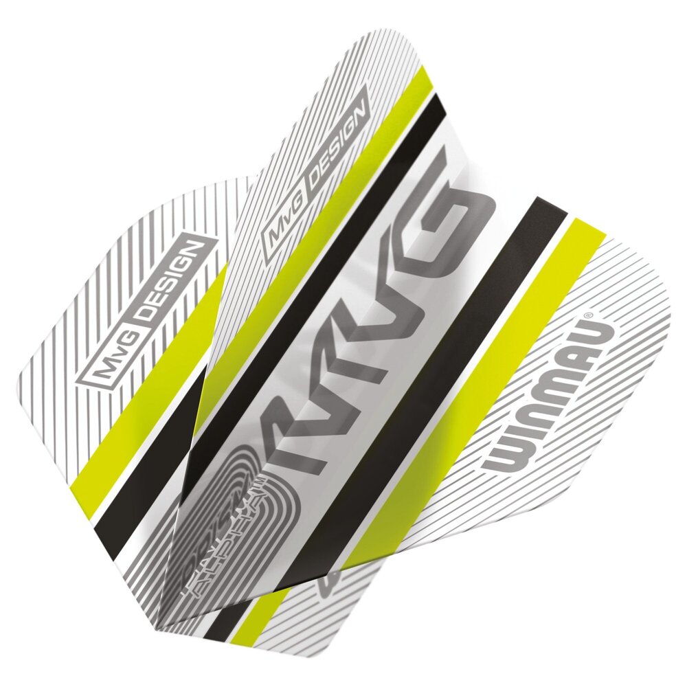 Winmau Michael van Gerwen Prism Delta Grey Green White Winmau Michael van Gerwen Prism Delta Grey Green White