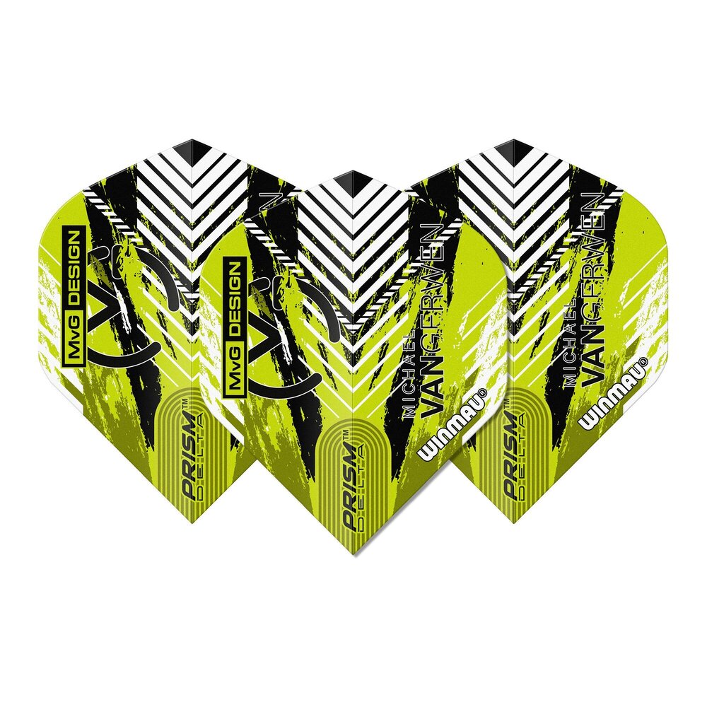 Winmau Michael van Gerwen Prism Delta Green White Winmau Michael van Gerwen Prism Delta Green White