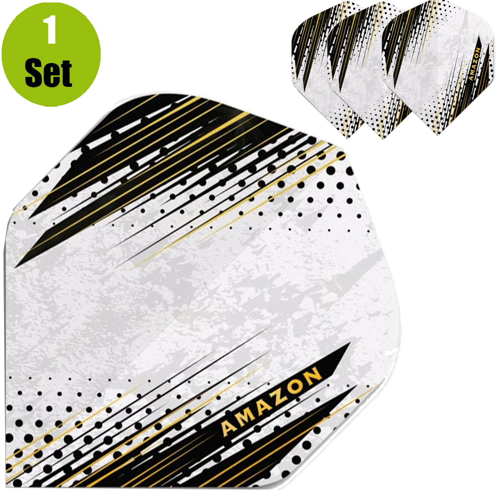 Amazon Amazon Oro Dartflights - Wit afbeelding