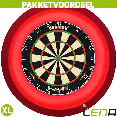 Lena Dartbord Verlichting Set inclusief Dartbord Lena Dartbord Verlichting Set inclusief Dartbord