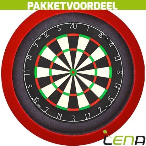 Lena Dartbord Verlichting Set inclusief Dartbord Lena Dartbord Verlichting Set inclusief Dartbord
