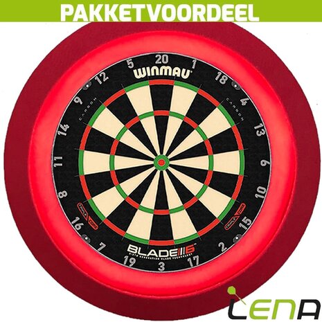 Lena Dartbord Verlichting Set inclusief Dartbord Lena Dartbord Verlichting Set inclusief Dartbord
