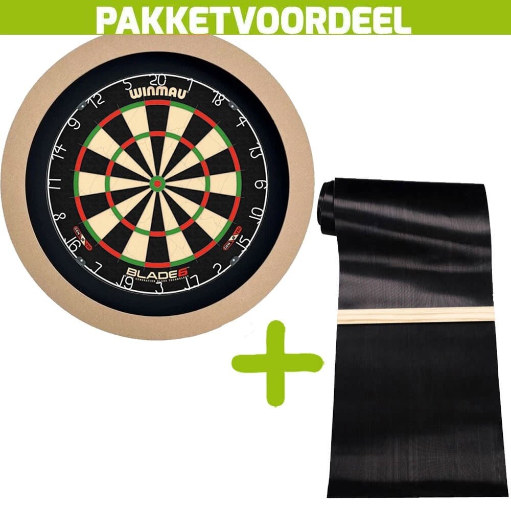 Winmau Complete Dartbaan Voordeelset inclusief Dartbord voor Thuis Winmau Complete Dartbaan Voordeelset inclusief Dartbord voor Thuis