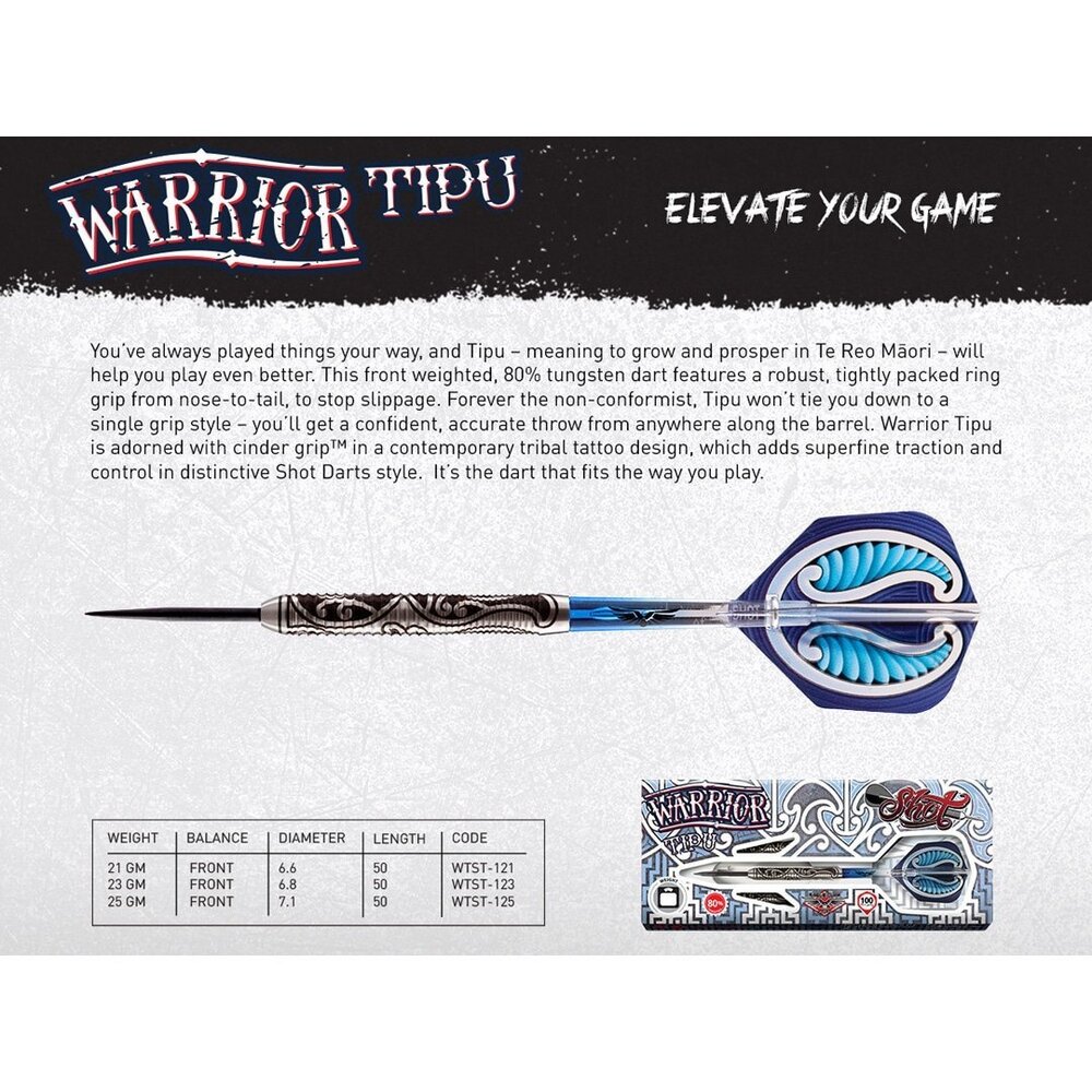 Shot Warrior Tipu 80% Shot Warrior Tipu 80%