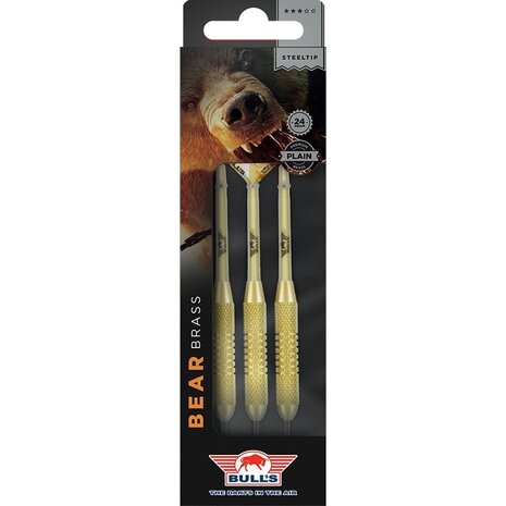 Bulls Bear Brass 24 gram - Dartpijlen Bulls Bear Brass 24 gram - Dartpijlen