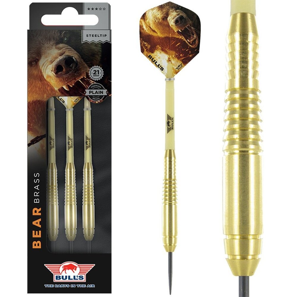 Bulls Bear Brass 21 gram - Dartpijlen Bulls Bear Brass 21 gram - Dartpijlen