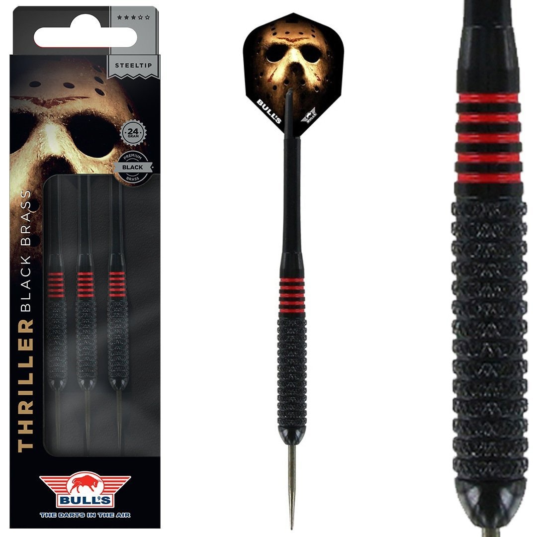 Bulls Thriller Black Brass 24 gram - Dartpijlen