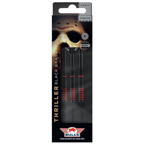 Bulls Thriller Black Brass 21 gram - Dartpijlen Bulls Thriller Black Brass 21 gram - Dartpijlen