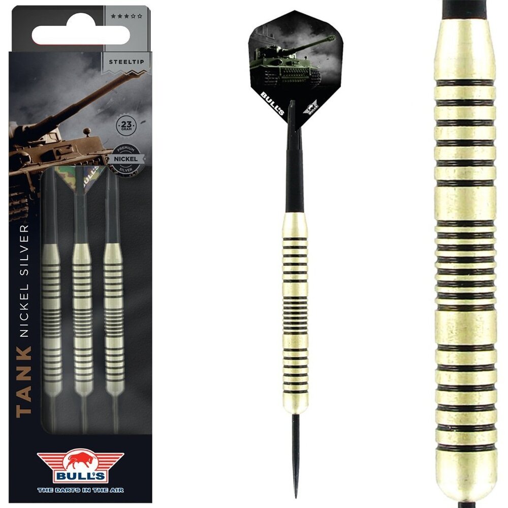 Bulls Tank Nickel Silver 23 gram - Dartpijlen