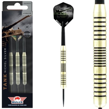 Bulls Tank Nickel Silver 23 gram - Dartpijlen