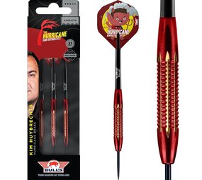 Bulls Hurricane Shell Coated Brass Kim Huybrechts 21 gram - Dartpijlen Bulls Hurricane Shell Coated Brass Kim Huybrechts 21 gram - Dartpijlen