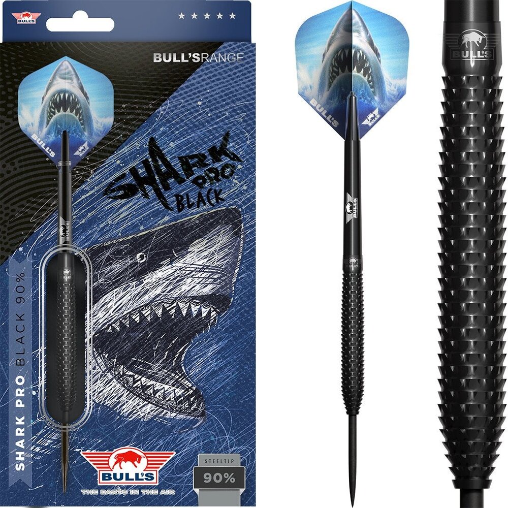 Bulls Shark Pro Black 90% - Dartpijlen