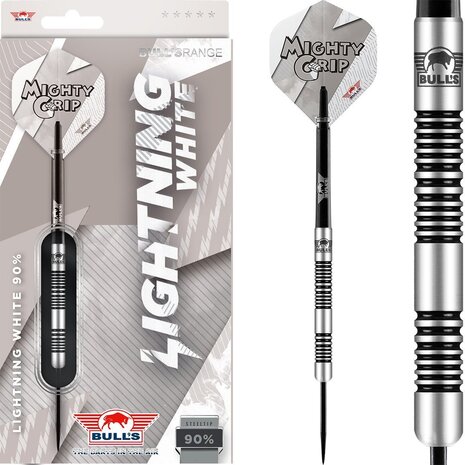 Bulls Lightning White 90% - Dartpijlen Bulls Lightning White 90% - Dartpijlen
