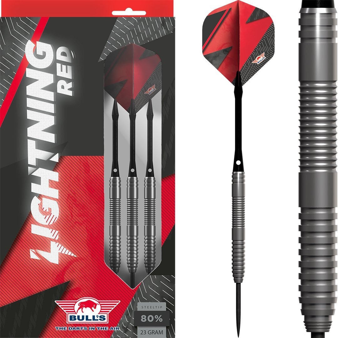 Bulls Lightning 80% Red - Dartpijlen