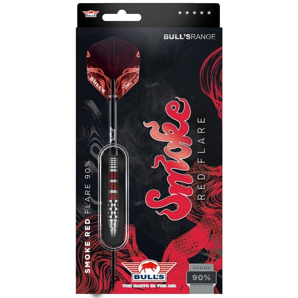 Bulls Smoke 90% Red Flare - Dartpijlen Bulls Smoke 90% Red Flare - Dartpijlen