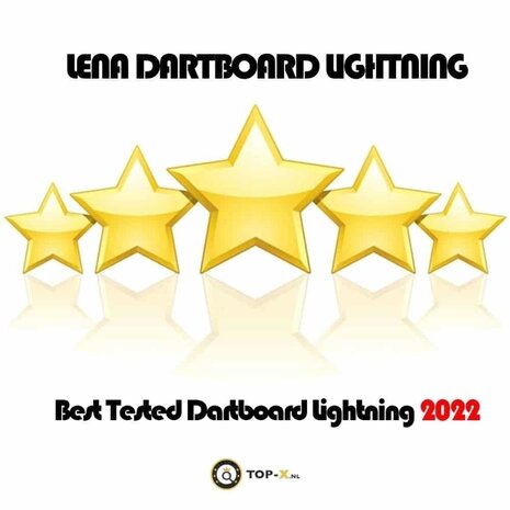 Lena LENA Dartbord Verlichting Deluxe XL Rood Lena LENA Dartbord Verlichting Deluxe XL Rood