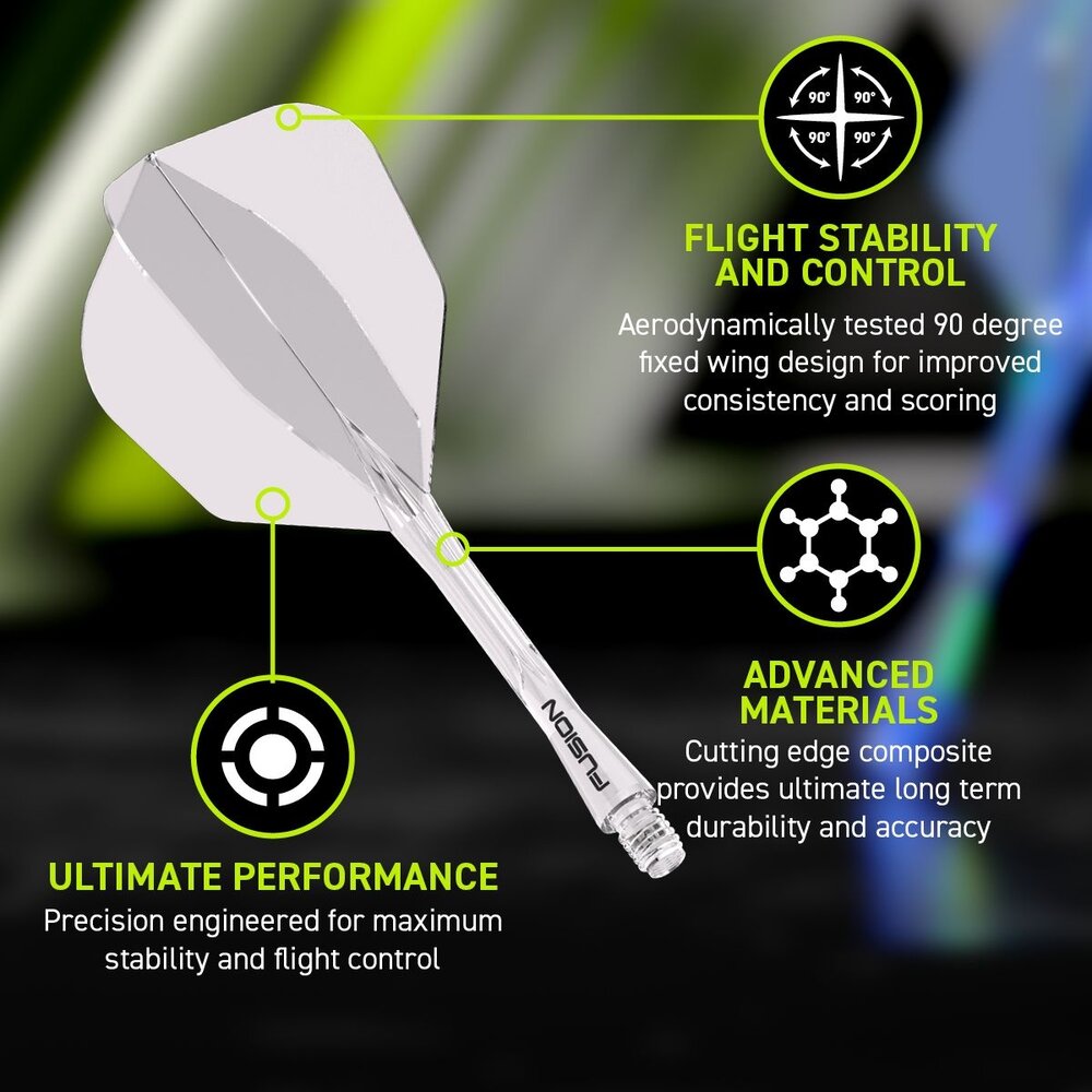 Winmau Winmau Fusion Flight en Shaft - Clear No6