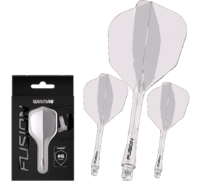 Winmau Winmau Fusion Flight en Shaft - Clear No6 Winmau Winmau Fusion Flight en Shaft - Clear No6