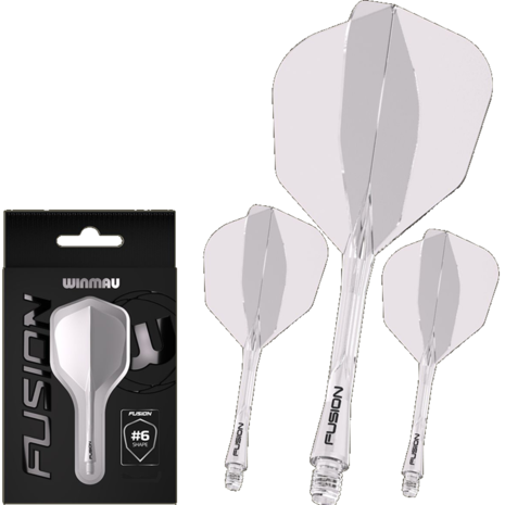 Winmau Winmau Fusion Flight en Shaft - Clear No6