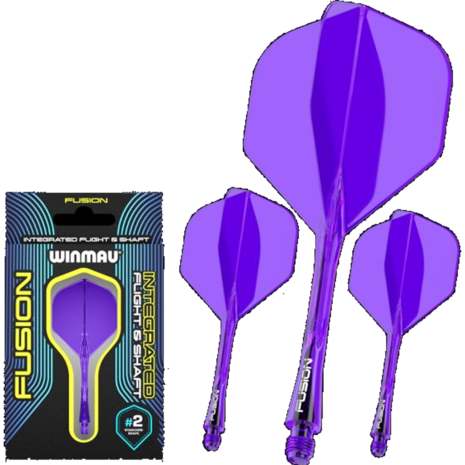 Winmau Winmau Fusion Flight en Shaft - Paars Winmau Winmau Fusion Flight en Shaft - Paars