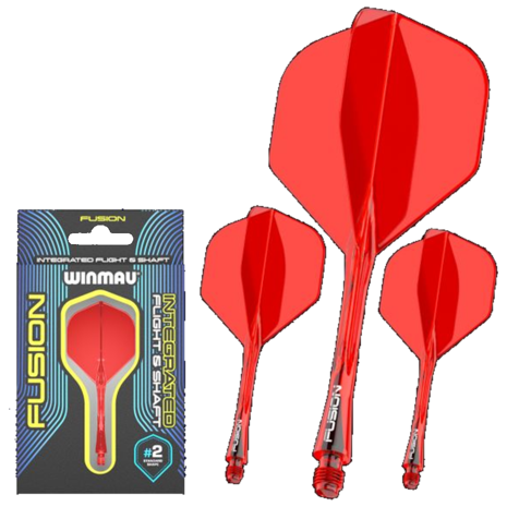 Winmau Winmau Fusion Flight en Shaft - Rood Winmau Winmau Fusion Flight en Shaft - Rood