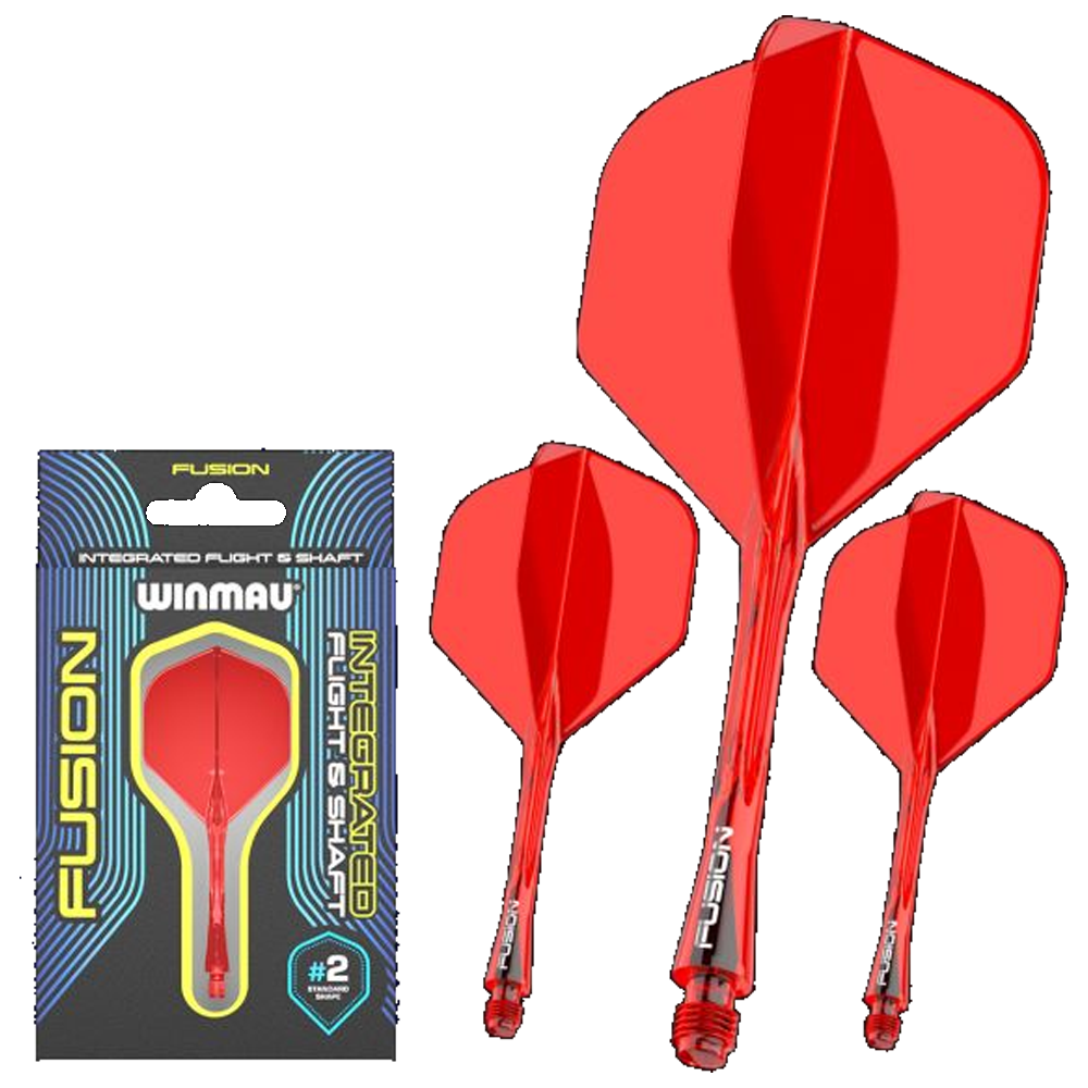 Winmau Fusion Flight en Shaft - Rood afbeelding