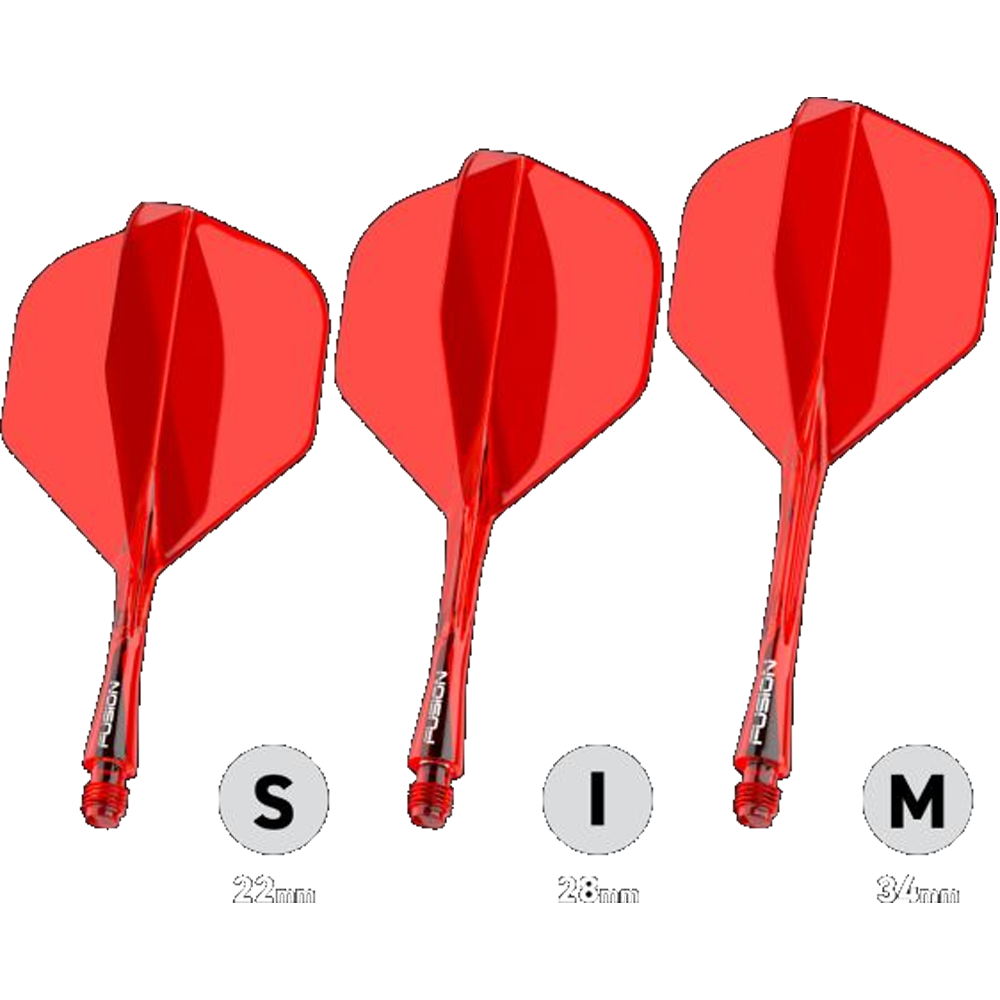 Winmau Winmau Fusion Flight en Shaft - Rood Winmau Winmau Fusion Flight en Shaft - Rood